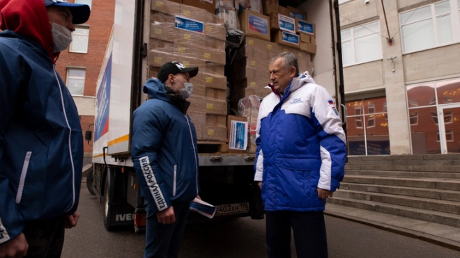 Ленобласть собрала 50 тонн гуманитарной помощи для жителей Донбасса 