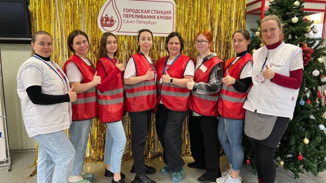 Петербургские доноры сдали более 300 литров крови в праздничные дни