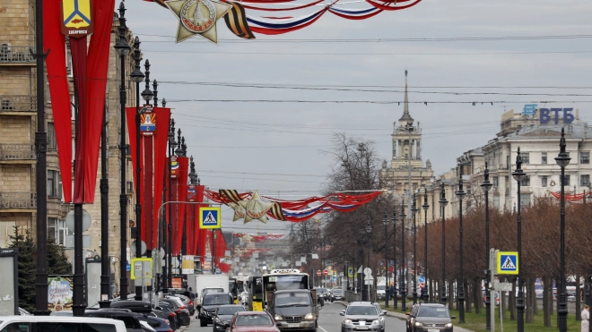 В праздничный день в Петербурге местами пройдут осадки