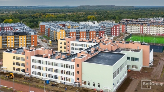На Пулковском шоссе построили новую школу на 825 мест