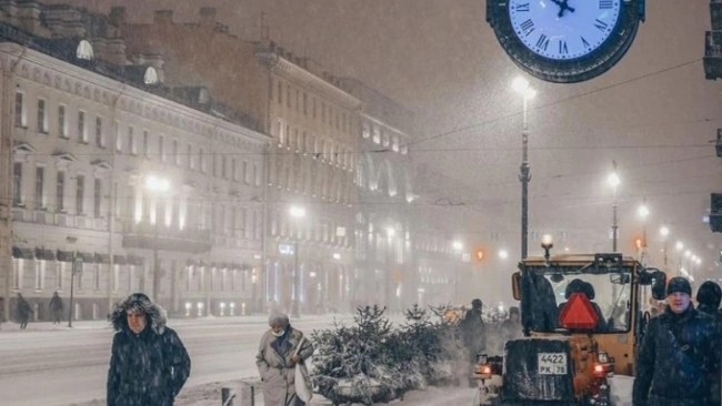 Неубранный Смольным снег закрыл маломобильных петербуржцев по домам