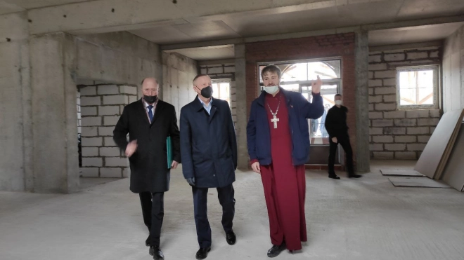Губернатор посетил стройплощадку будущего храма Дмитрия Солунского