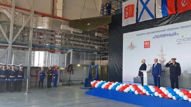 На Средне-Невском судостроительном заводе заложили корабль нового поколения "Полярный"