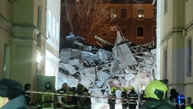 Шестиэтажный дом на Гороховой обрушился ночью