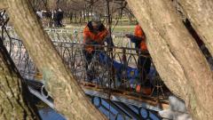В Таврическом саду отремонтируют четвертый пешеходный мост