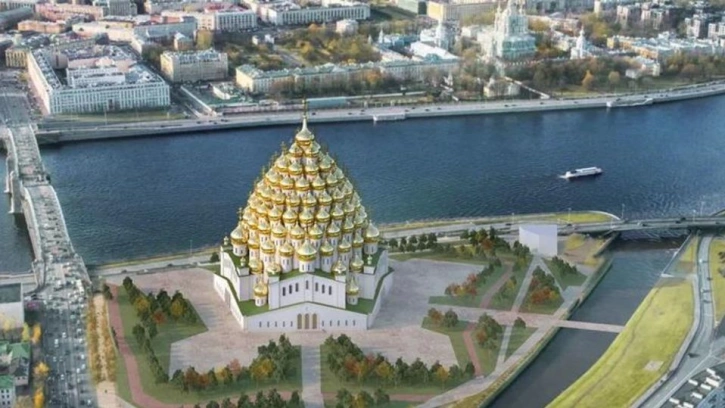 На Охтинском мысе Петербурга предложили построить храм с 320 куполами