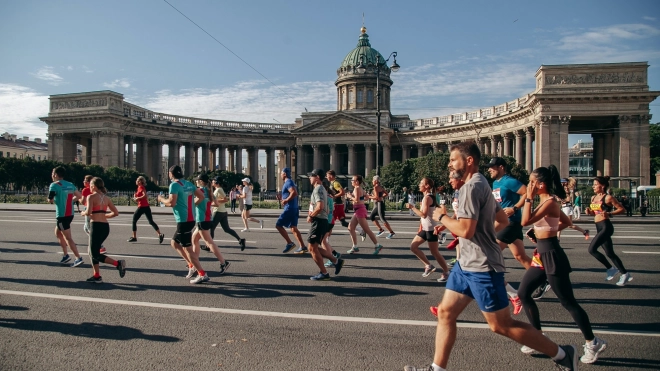 В Петербурге прошел Балтийский марафон "Белые ночи"