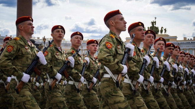 В Петербурге в параде в честь Дня Победы примут участие более 200 росгвардейцев