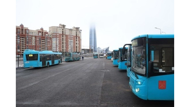 Новую автобусную площадку "Лахтинский разлив" открыли в Приморском районе Петербурга