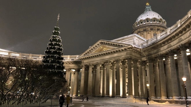 Петербург встречает Новый год без снега