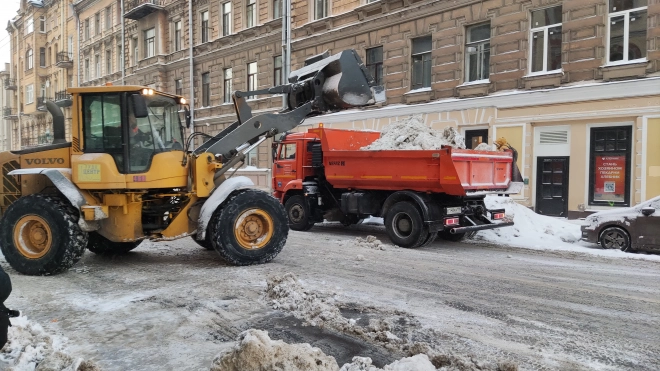 За месяц с петербургских улиц собрали более 988 тысяч кубометров снега