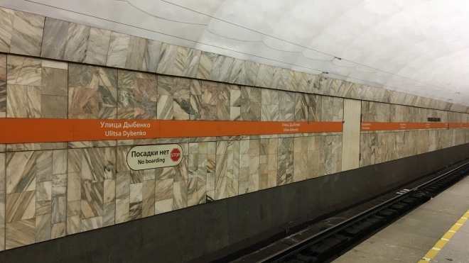 Вход на станцию метро "Улица Дыбенко" с 1 сентября будет ограничен