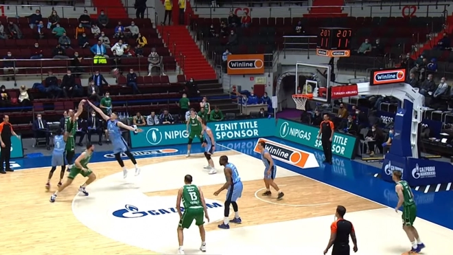 Баскетбольный "Зенит" обыграл "Жальгирис" в матче Евролиги