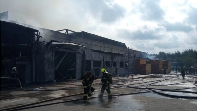Пожар в Металлострое потушили за 9 часов