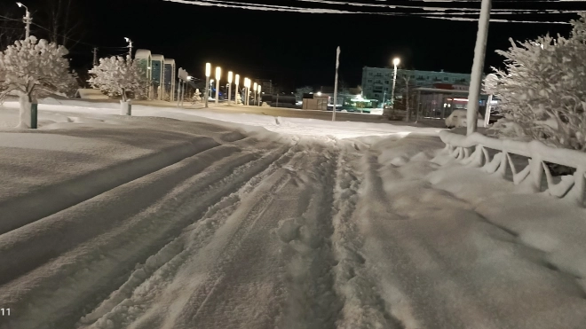 В Ленобласти пожаловались на заваленные снегом дороги