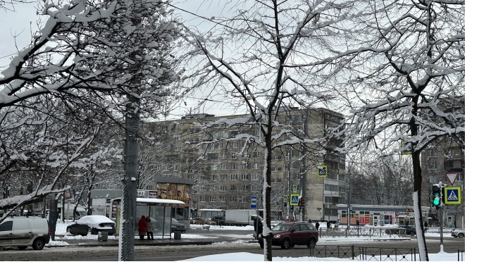 В воскресенье циклон принесет в Петербург снегопад 