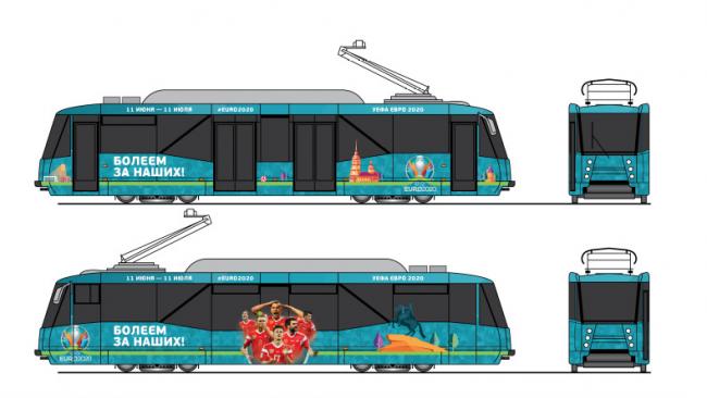 В Петербурге выбрали подрядчика для оформления трамваев и троллейбусов к Евро-2020