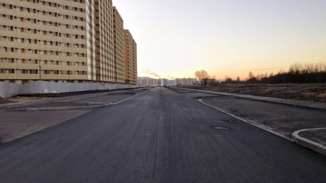В Буграх завершено строительство новой дороги 