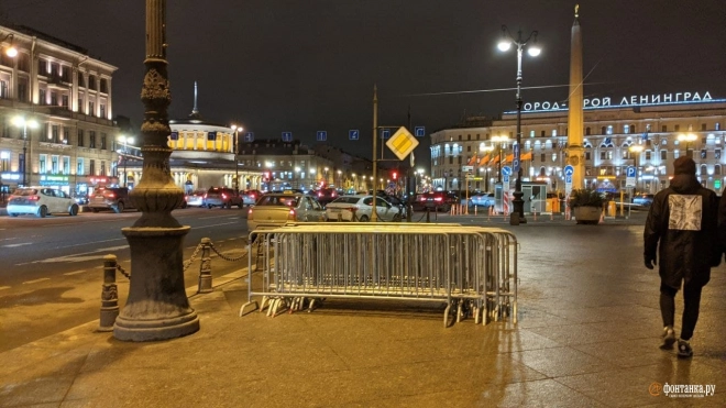 В центре Петербурга заметили признаки готовящегося протеста