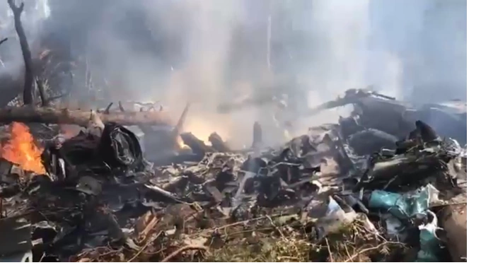 СМИ:к падению Ил-112В привел обрыв тяги из-за пожара