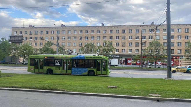 С 1 мая на участке Светлановского проспекта будет закрыто троллейбусное движение