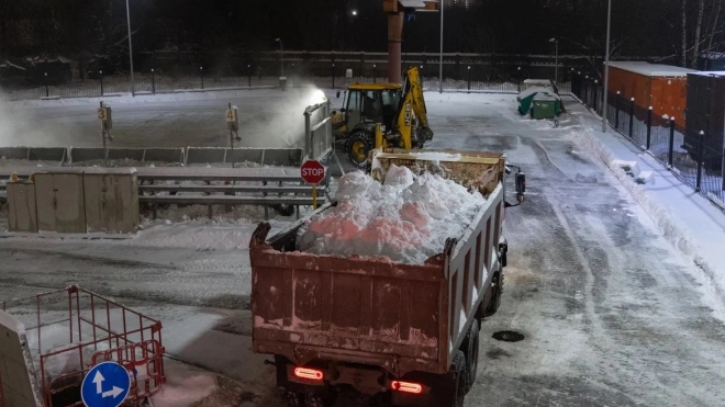 Более полумиллиона кубометров снега утилизировали в Петербурге с начала зимы