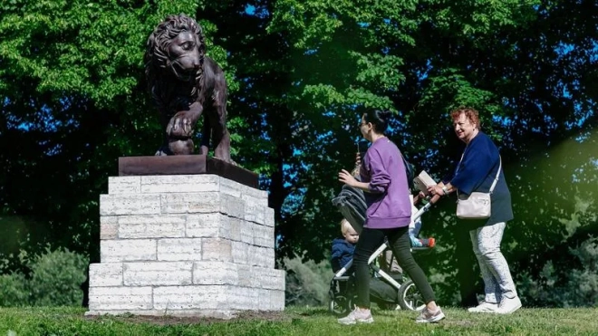 В Московский парк Победы вернулись львы
