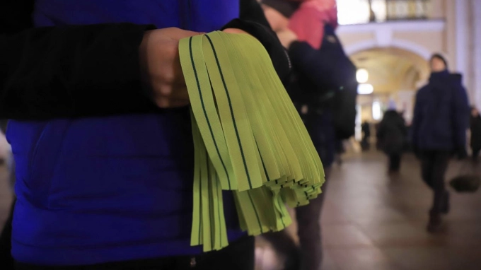 В Петербурге 18 января у всех станций метро будут раздавать ленты Ленинградской победы