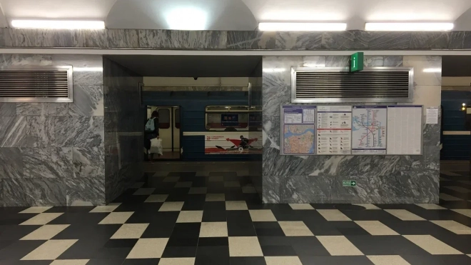 В метро Петербурга перестали ходить поезда между "Маяковской" и "Василеостровской"