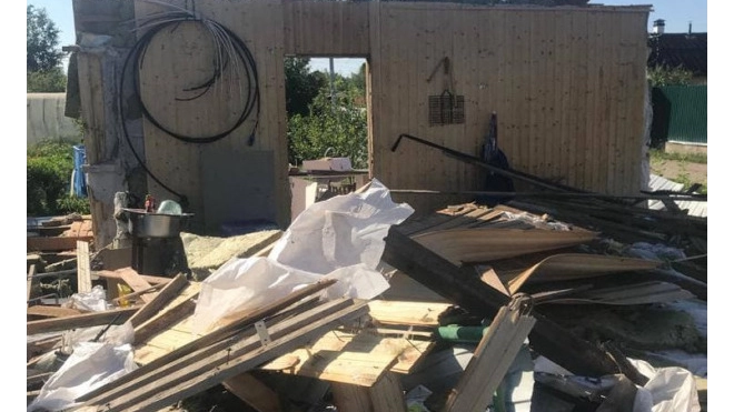 В Ленобласти на участке в садоводстве "Маяк" взорвалась летняя кухня