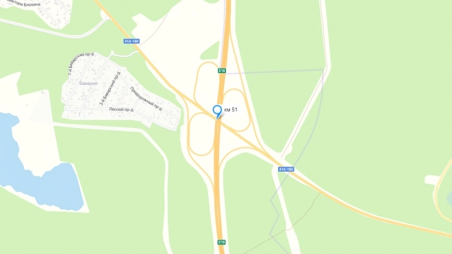 На участке трассы "Скандинавия" сузили дорогу из-за аварийных работ