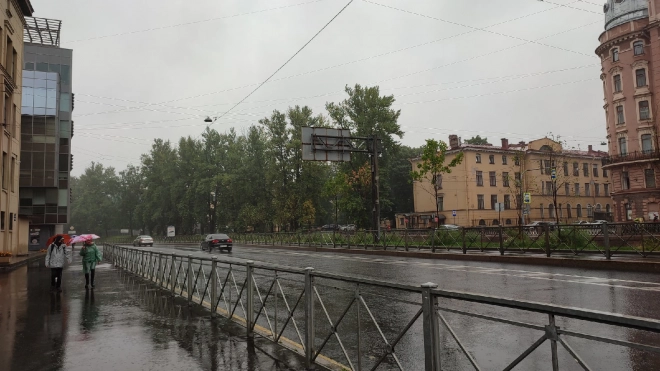 "Водоканал" назвал самые пострадавшие от ливня районы Петербурга