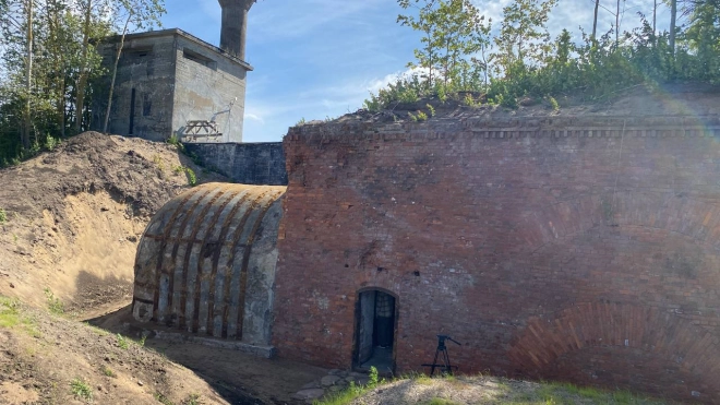На форте "Риф" в Кронштадте открыли уникальный капонир XIX века