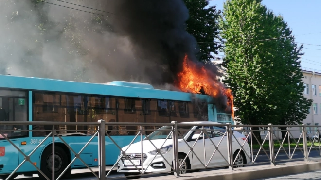 В Петербурге снимут с маршрутов автобусы МАЗ из-за ряда возгораний