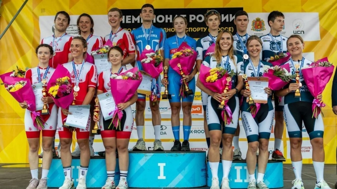 Петербуржцам вручили награды на чемпионате РФ по велоспорту на шоссе