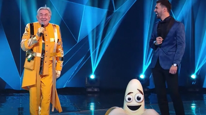 Юрия Стоянова в образе Банана разоблачили в новом выпуске шоу "Маска" на НТВ