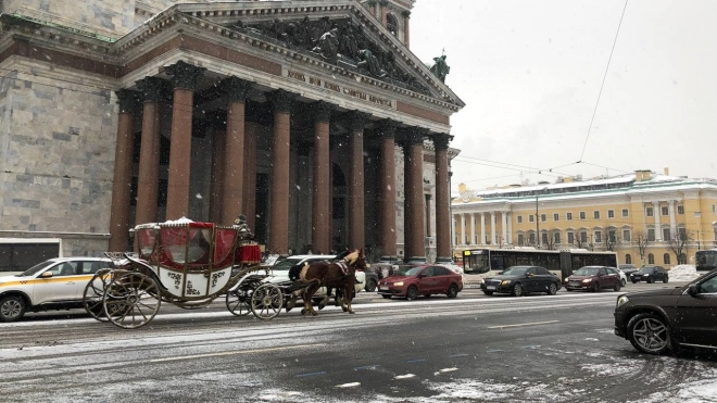 Петербург 1 февраля находится в тёплом секторе циклона "Маргрит"