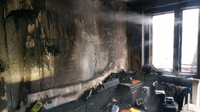 Из горящего дома на Буренина эвакуировали 15 жильцов
