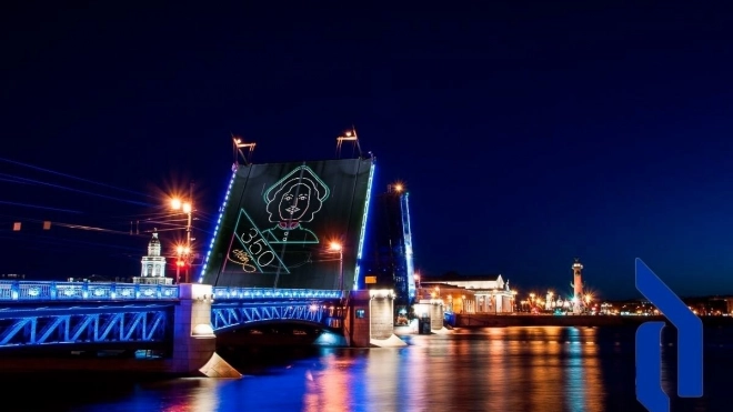 Стало известно, как будут выглядеть световые проекции на Дворцовом мосту