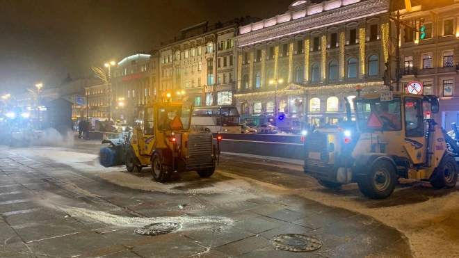 Петербуржцы выступили против использования соли для уборки улиц