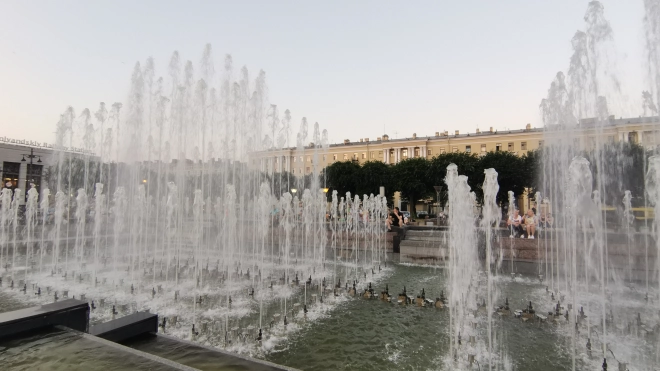 Петербуржцам рассказали, почему не стоит купаться в фонтанах