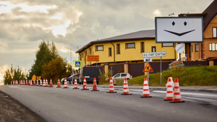 На Ропшинском шоссе в Ленобласти завершаются дорожные работы