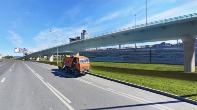 Реконструкция Приморского шоссе у "Лахта-центра" пройдёт в 2 этапа