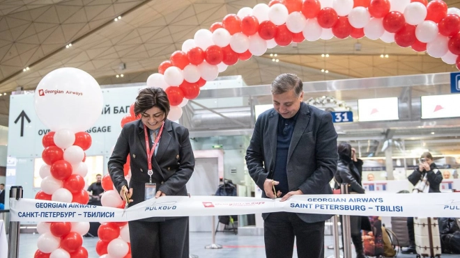 Аэропорт Пулково встретил первый рейс Georgian Airways из Тбилиси