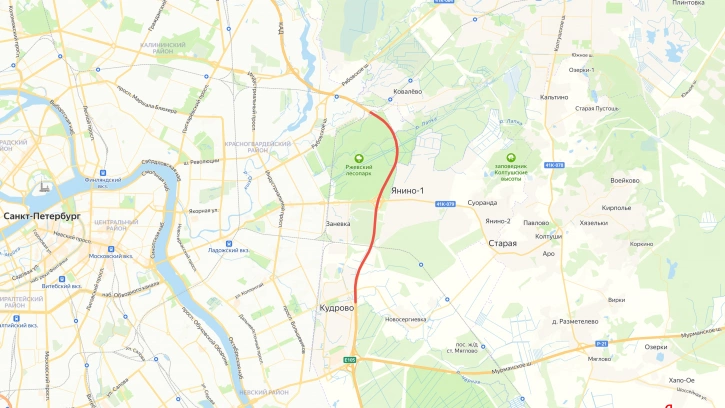 Две полосы на участке КАД между Мурманским и Рябовским шоссе перекроют