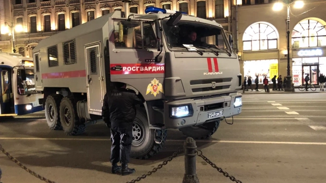 Полицейские задержали четырех активисток, которые хотели сорвать Парад Победы в Петербурге