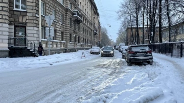 Школьников Петербурга привлекли к уборке снега