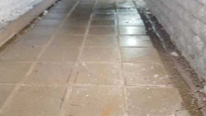 Во Всеволожске на станции Мельничный Ручей затопило подземный переход