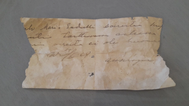 В тюрьме Выборгского замка нашли обувной крем и записку из прошлого века