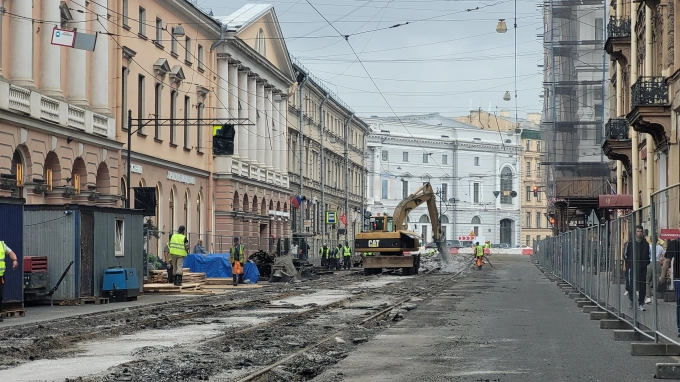 Начался заключительный этап ремонта трамвайных путей на Садовой улице